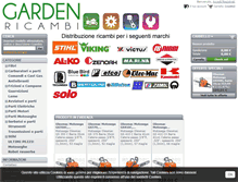Tablet Screenshot of gardenricambi.com